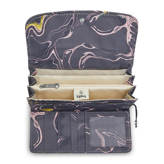 Kipling Money Land Printed Snap Wallet Pung Grå | DK 2182MQ